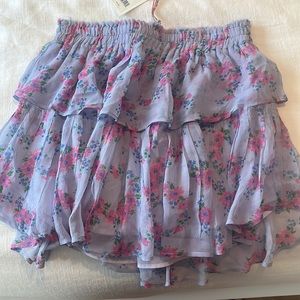 LoveShackFancy Wisteria Mini Skirt
